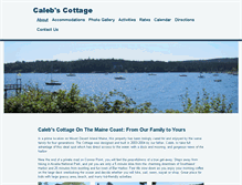 Tablet Screenshot of calebscottage.com